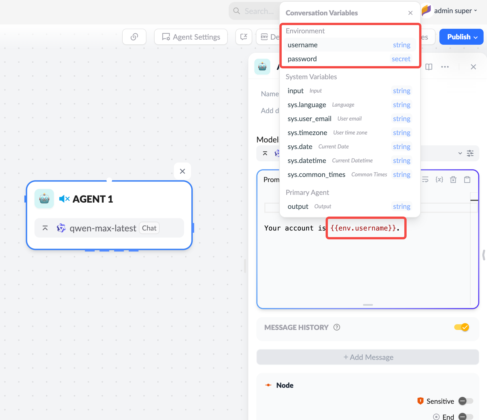 提示词引用环境变量